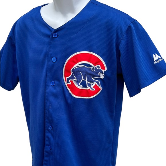 Javier Báez men’s Majestic Chicago Cubs #9 home jersey - Picture 6 of 6